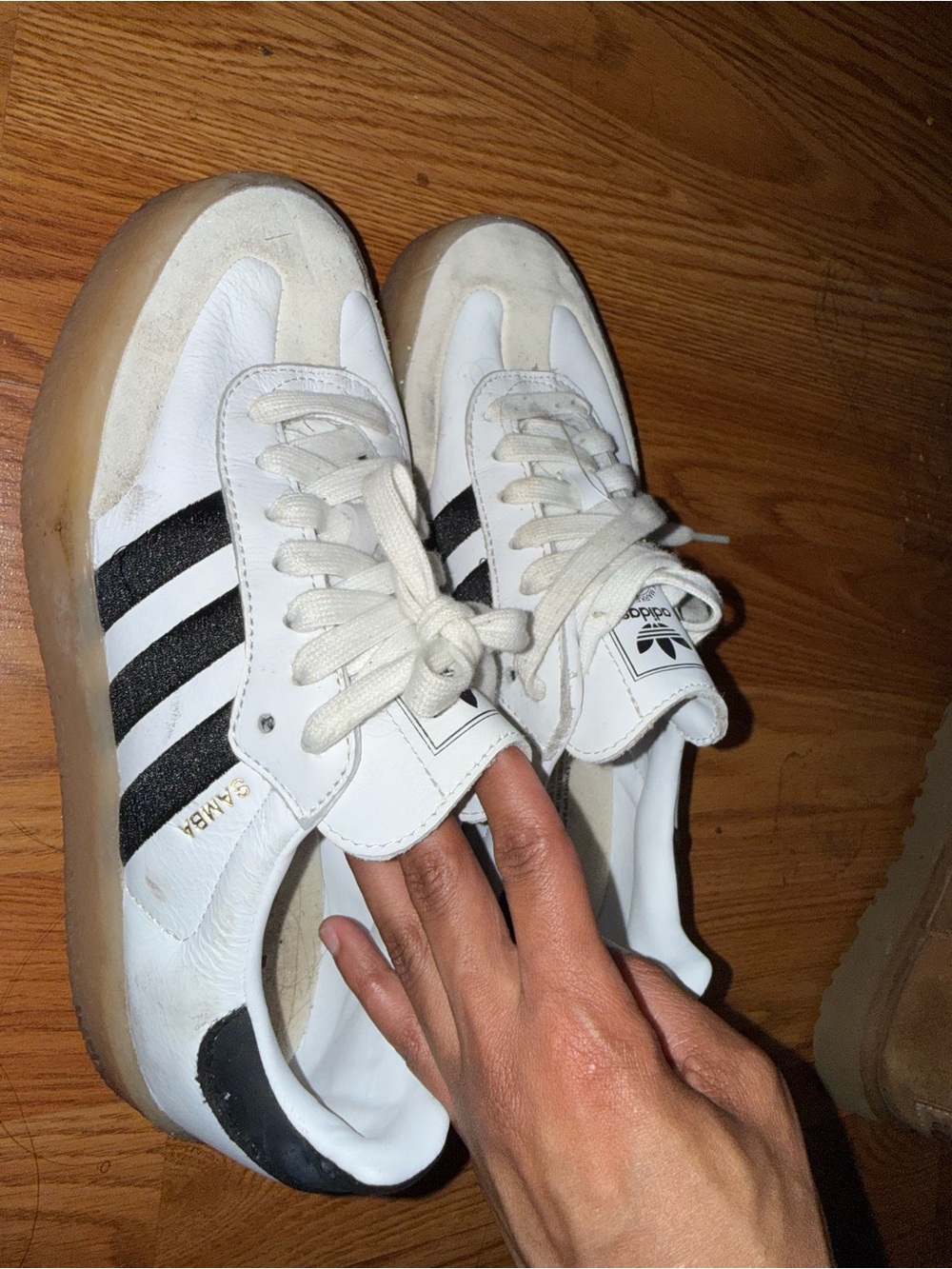 adidas White and Black sambae - Picture 6 of 8
